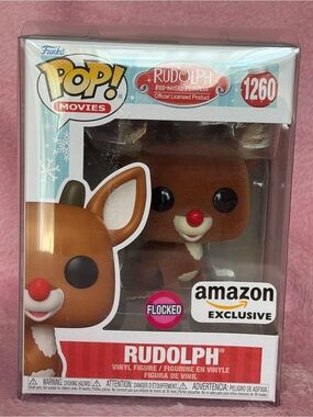 Rudolph the Red Nosed Reindeer Flocked Amazon Excl Movies Funko Pop! #1260